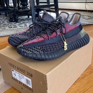Yeezy Boost 350 V2 Black Red Green Sneakers